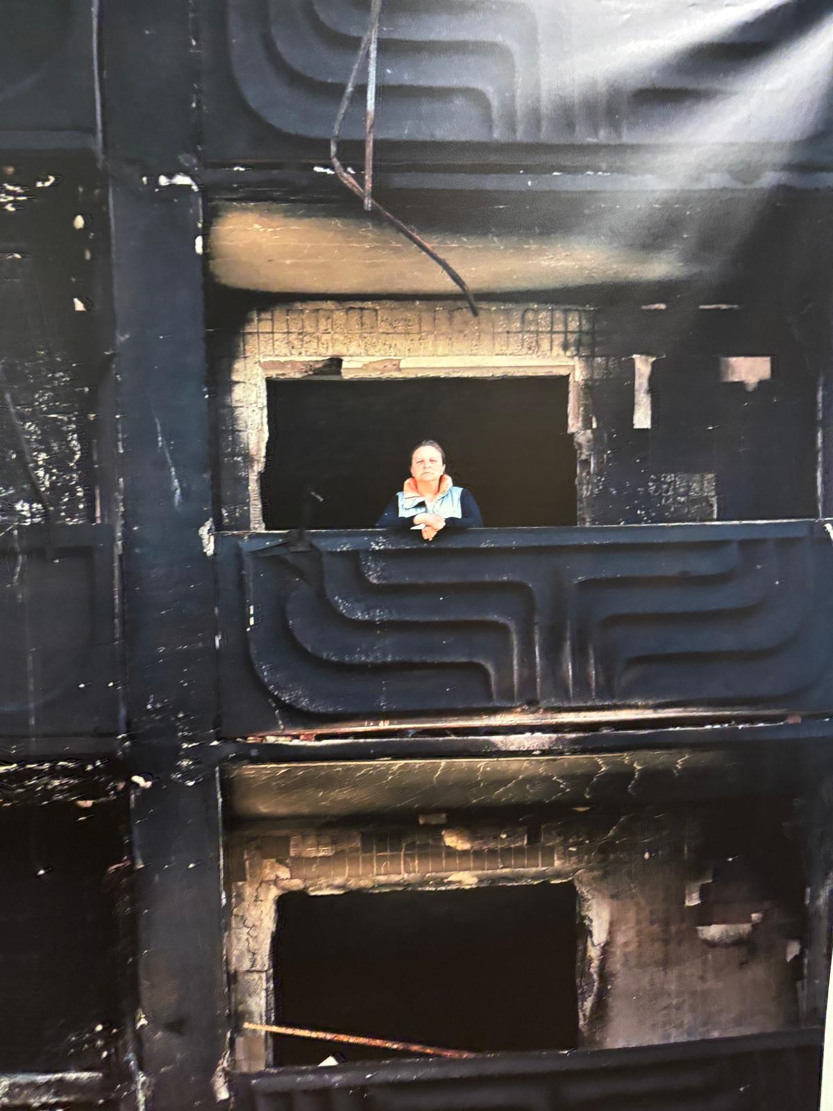 Vista de la exposición: UCRANIA, la guerra de los civiles. Luis de Vega.